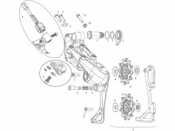 SRAM Ersatzteile Force 1, CX1 (2014) Schaltwerk